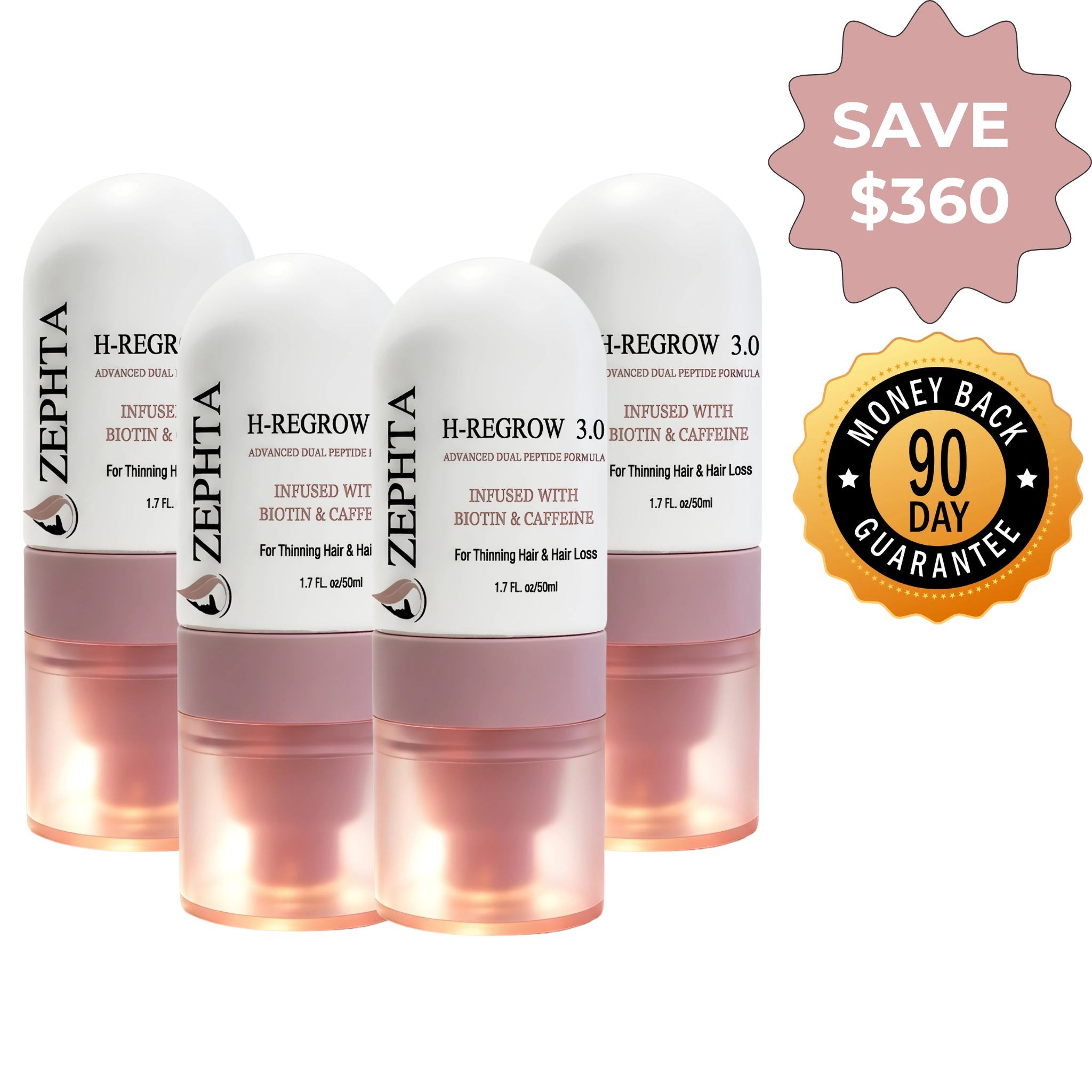 4 x Zephta H-Regrow 3.0 bundle